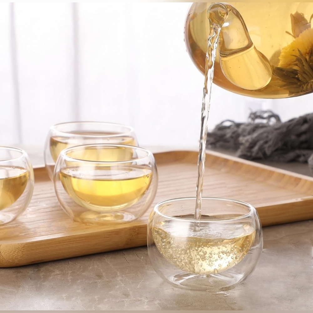 Glass tea pot set - Picture 2 of 3